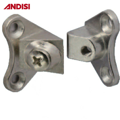 Meubles de conception moderne alliage de zinc connecteur de coin de bois armoire commune connecteur support pour armoire