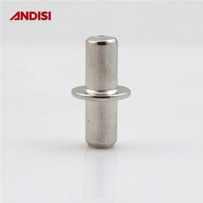 Pins de support fonctionnels pour étagères pour accessoires de meubles en zinc/nickel