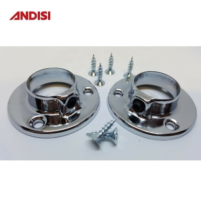 16/19/25 mm Diamètre Armoire à tubes ronds Support de support en acier Flange pour l'installation