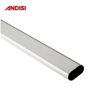 Meubles de chambre à coucher Tubes en aluminium Armoire Tubes suspendus Rail Ovale Armoire