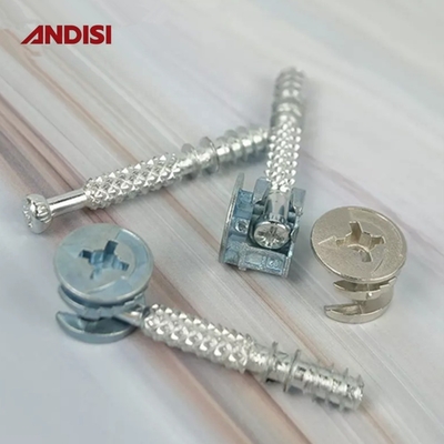 Boulons de connecteur pour meubles en alliage de nylon/métal/zinc