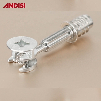 Mini Fix Cam et Boulonnage Dowel Insert Noix alliage de zinc connecteur conjoint de matériel de mobilier