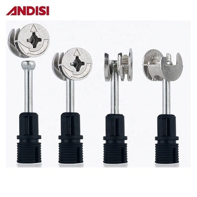 Connexion du panneau de meubles Mini Fix Assemblage 3 en 1 KD-Fittings zinc plaqué boulon à libération rapide M8 M10