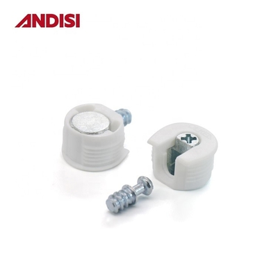Fermeture à vis en acier zincé Foshan Meubles en plastique Cam Lock Rafix Connecteur pour bois