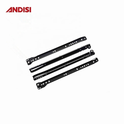 0.8/1.0/1.2 mm Slide de tiroir revêtu de poudre avec matériau en acier et rouleaux FGV en nylon