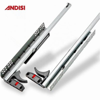 ANDISI V2 sous-montage de tiroirs clips à glissière fermeture douce pour les armoires de meubles à prolongation unique