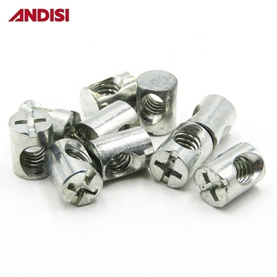 11-20 mm Longueur M6 M8 Tête croisée Phillips Drive Noix de canon pour connexion de joints en bois