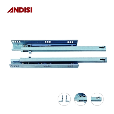 Meubles en acier laminé à froid sous montage Téléscopic Drawer Channel Slides Rail 500mm