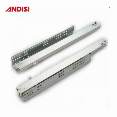 Meubles en acier laminé à froid sous montage Téléscopic Drawer Channel Slides Rail 500mm