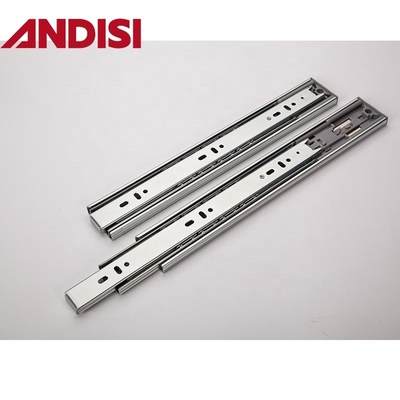 45mm Armoire de meubles tiroirs rails pleine extension pousse à ouvrir roulement à billes tiroirs glissières