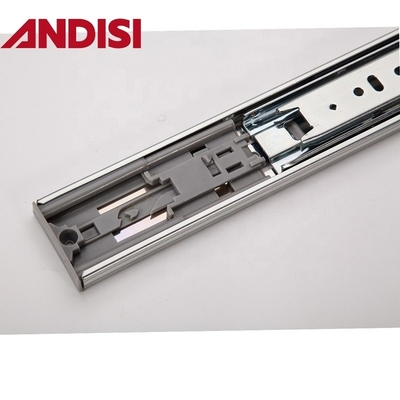 45mm Armoire de meubles tiroirs rails pleine extension pousse à ouvrir roulement à billes tiroirs glissières