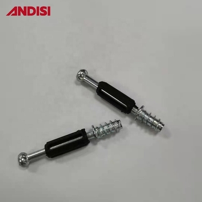Mini-vis à dowel fixe en acier et en plastique pour les accessoires de meubles de design moderne