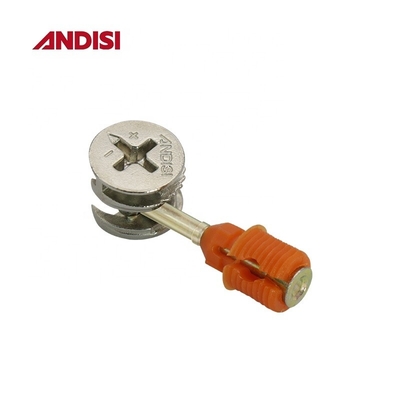 Finition de plaque de zinc M10 M8 Résolution rapide de l'assemblage Connecteur de meubles vis Boulonnage Cabinet Cam Lock Dowel