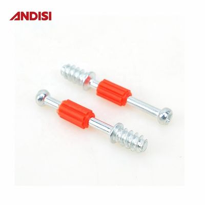 Mini-meubles de fixation boulon de connexion avec zinc plaqué finition rouge et 11 mm de longueur Partie B