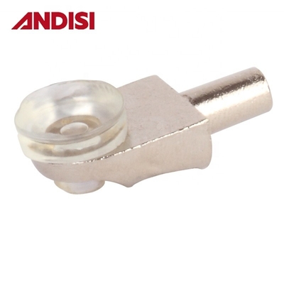 Clampe à étagère en alliage de verre zinc nickelé pour support d'étagères en verre de 5/6 mm