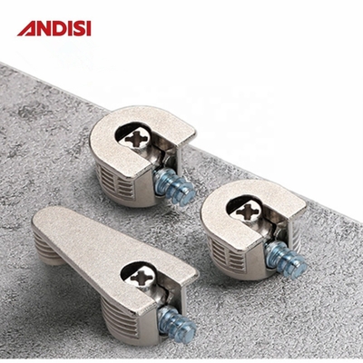Meubles en alliage de zinc connecteur de boulons cam connecteur d'étagère en plastique pour panneaux en bois 20 mm