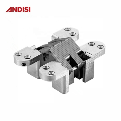Pivot en alliage de zinc croisé par derrière caché charnière invisible de type spécial pour le marché du mobilier