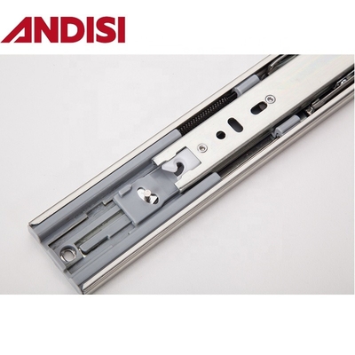 OEM 45kg Capacité de chargement pleine extension Douce fermeture 45mm Drawer à roulement à billes Rail Slide