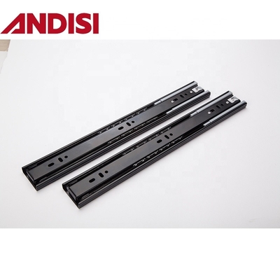 OEM 45kg Capacité de chargement pleine extension Douce fermeture 45mm Drawer à roulement à billes Rail Slide