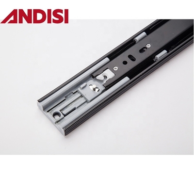 OEM 45kg Capacité de chargement pleine extension Douce fermeture 45mm Drawer à roulement à billes Rail Slide