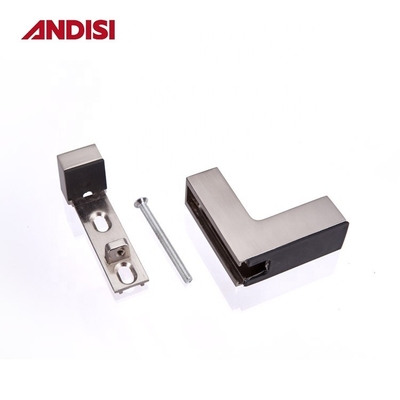 Serre à verre en acier allié au zinc pour supports d'étagère en verre en forme de L réglables en hauteur