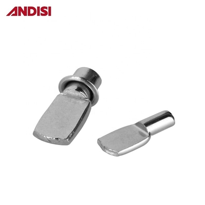 Joints de meubles en forme de L en acier nickelé de 5 mm/7 mm pour connecteur de support d'étagère