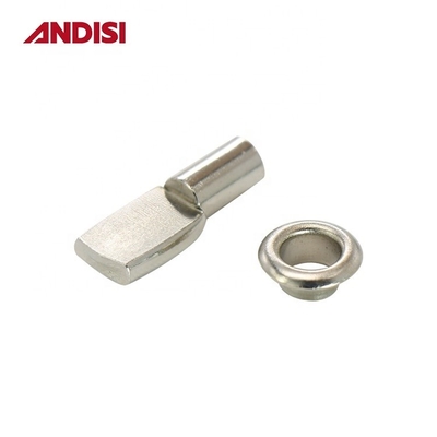 Joints de meubles en forme de L en acier nickelé de 5 mm/7 mm pour connecteur de support d'étagère
