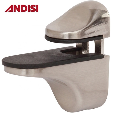 30*57mm support de support de garde-robe en verre support de support de garde-robe en verre en alliage de zinc