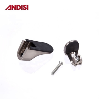 30*57mm support de support de garde-robe en verre support de support de garde-robe en verre en alliage de zinc