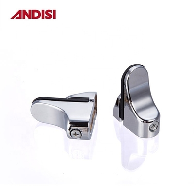 30*57mm support de support de garde-robe en verre support de support de garde-robe en verre en alliage de zinc