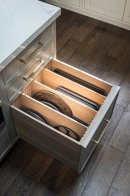 Cabinet de cuisine tiroir de glisser-déposer du canal caché fermure douce sous le montage glisser-déposer pour les meubles