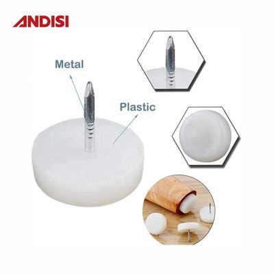 Meubles protège-jambes pieds glissière ongles pour table style de design moderne finition blanche