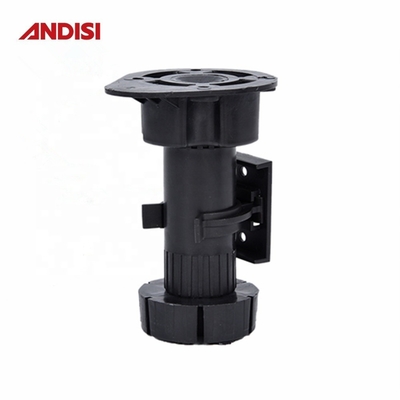 Pieds réglables pour les meubles de cuisine 3 100-170 mm de hauteur et finition noire