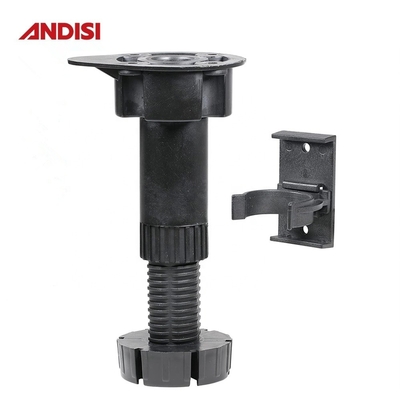 Pieds réglables pour les meubles de cuisine 3 100-170 mm de hauteur et finition noire