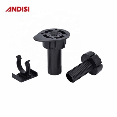 Pieds réglables pour les meubles de cuisine 3 100-170 mm de hauteur et finition noire