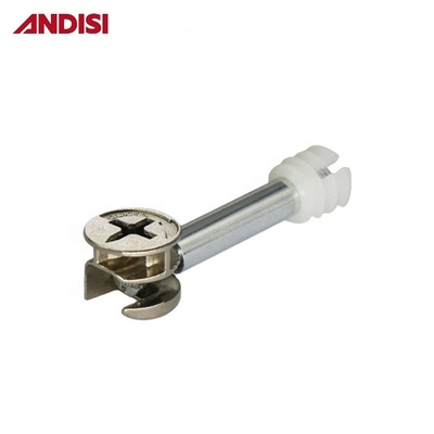 Fermeture à vis à cames pour meubles métalliques Fermeture à vis à connexion à canne 3 en 1 Mini fixation à vis avec ANDISI