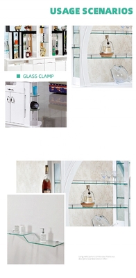 Emballage du courrier Meubles en alliage de zinc raccordant support de supporte de pinceau réglable en verre