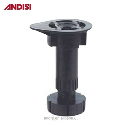 Moderne style de conception des jambes en plastique réglable pour les armoires de cuisine Pieds de plinth 300pcs/ctn