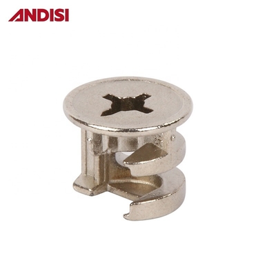 ANDISI Meubles Fermeture à cames en alliage de zinc avec finition enduite de zinc et 3 en 1 mini vis fixe