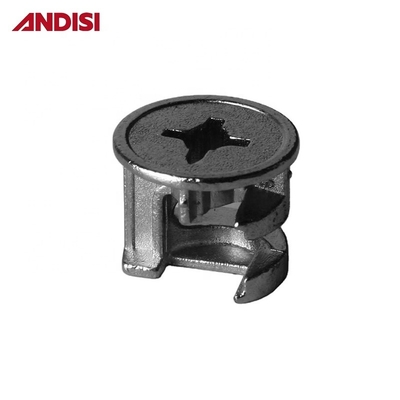 ANDISI Meubles Fermeture à cames en alliage de zinc avec finition enduite de zinc et 3 en 1 mini vis fixe