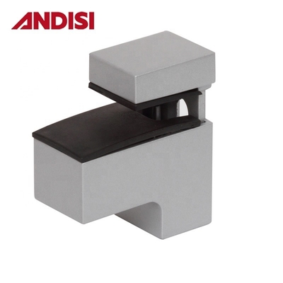 OEM acier en alliage de zinc hauteur réglable 0-22mm Monture murale angle verre à étagère de verre support de pinceau de verre