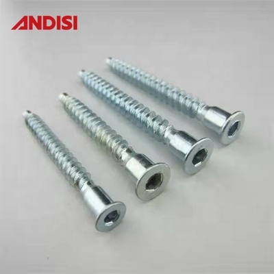 OEM Support personnalisé en acier Croix Hexagonale Tête Phillips Tête plate Euro Confirmat vis