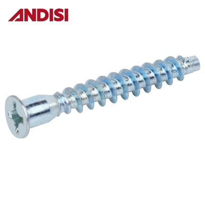 OEM Support personnalisé en acier Croix Hexagonale Tête Phillips Tête plate Euro Confirmat vis