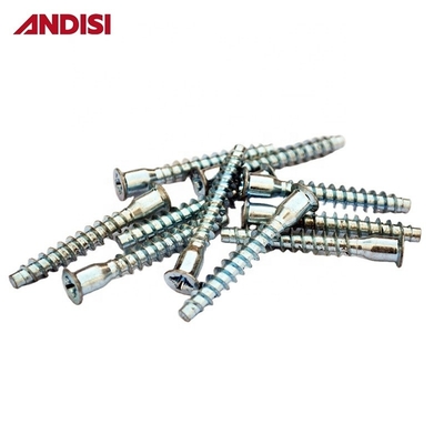 OEM Support personnalisé en acier Croix Hexagonale Tête Phillips Tête plate Euro Confirmat vis