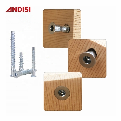 OEM Support personnalisé en acier Croix Hexagonale Tête Phillips Tête plate Euro Confirmat vis