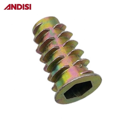 M6 M8 M10 Meubles en bois à brides hexagonales Noix d'insertion