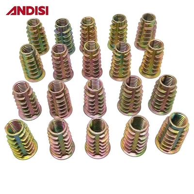 M6 M8 M10 Meubles en bois à brides hexagonales Noix d'insertion