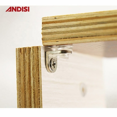 Étagères de placard Armoire métallique avec tasse d'aspiration en caoutchouc plastique et support de support en verre