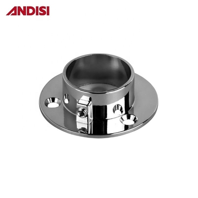 16/19/25 mm Diamètre Armoire à tubes ronds Support de support en acier Flange pour l'installation