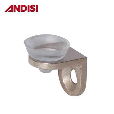 Étagères de placard Armoire métallique avec tasse d'aspiration en caoutchouc plastique et support de support en verre